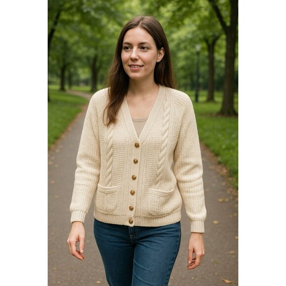 Vintage Kambers Original Knit Sweater Cardigan Medium EUC - Picture 1 of 6